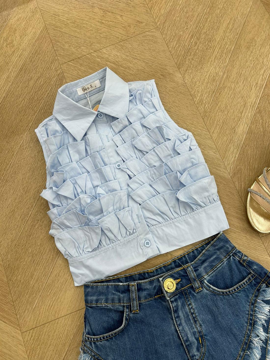 Camicia isla celeste