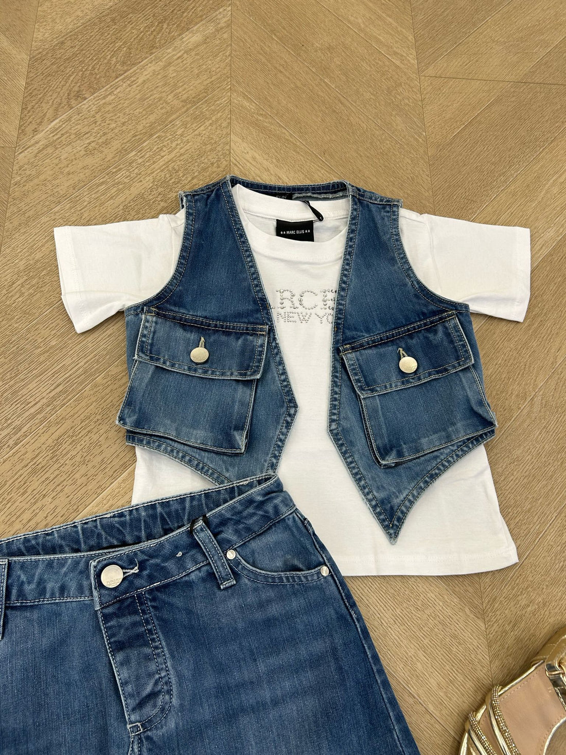 gilet denim